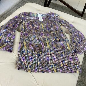 California Costumes Purple and Gold Women's Blouse